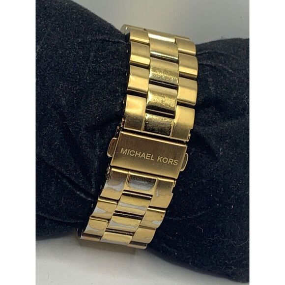 Michael Kors MK5055 Unisex Gold Stainless Steel Analog Dial Quartz Watch NA13 - Picture 5 of 11